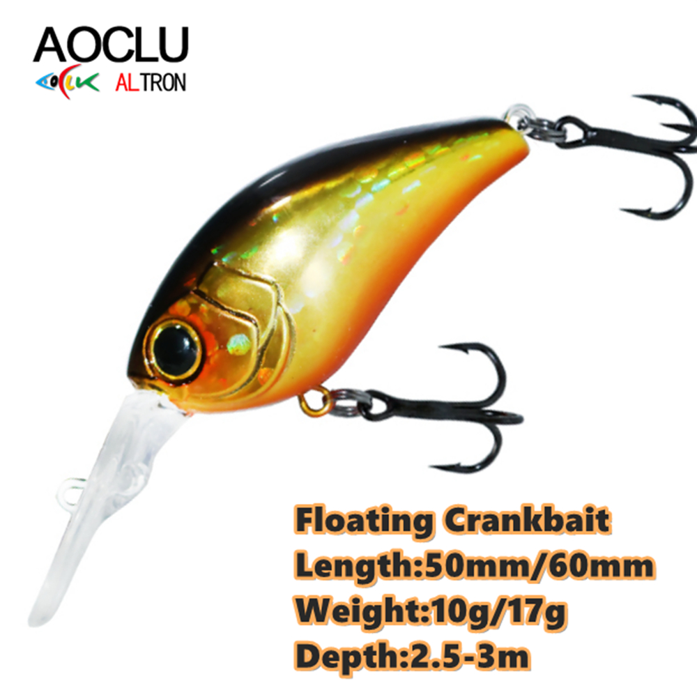 Fishing Lure Crankbait - AOCLU-Leurre méné flottant rigide avec hameçon
