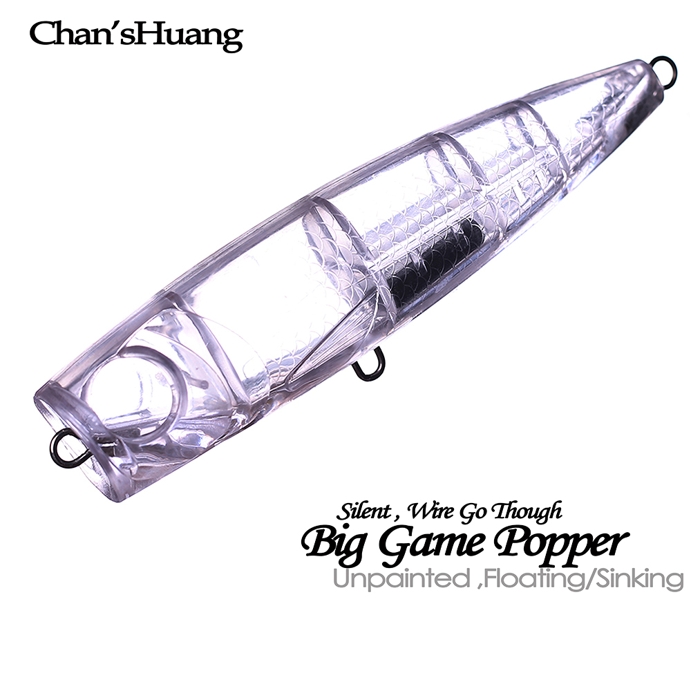 Fishing Lure Popper - Chan’sHuang 5 pièces leurres artificiels vierges