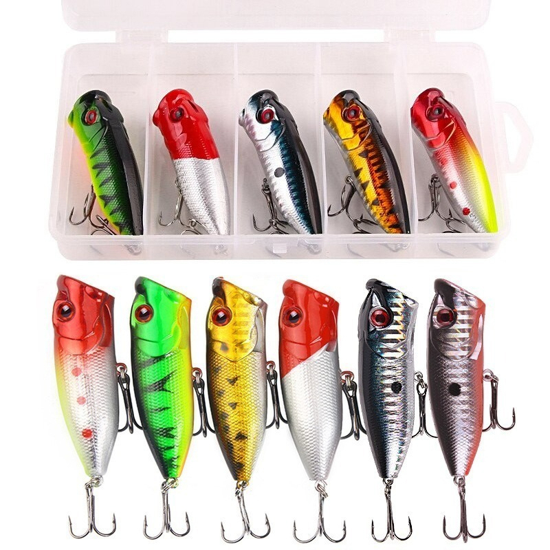 Fishing Lure Soft Plastic - 6 pièces 6 couleurs (sac opp)/5