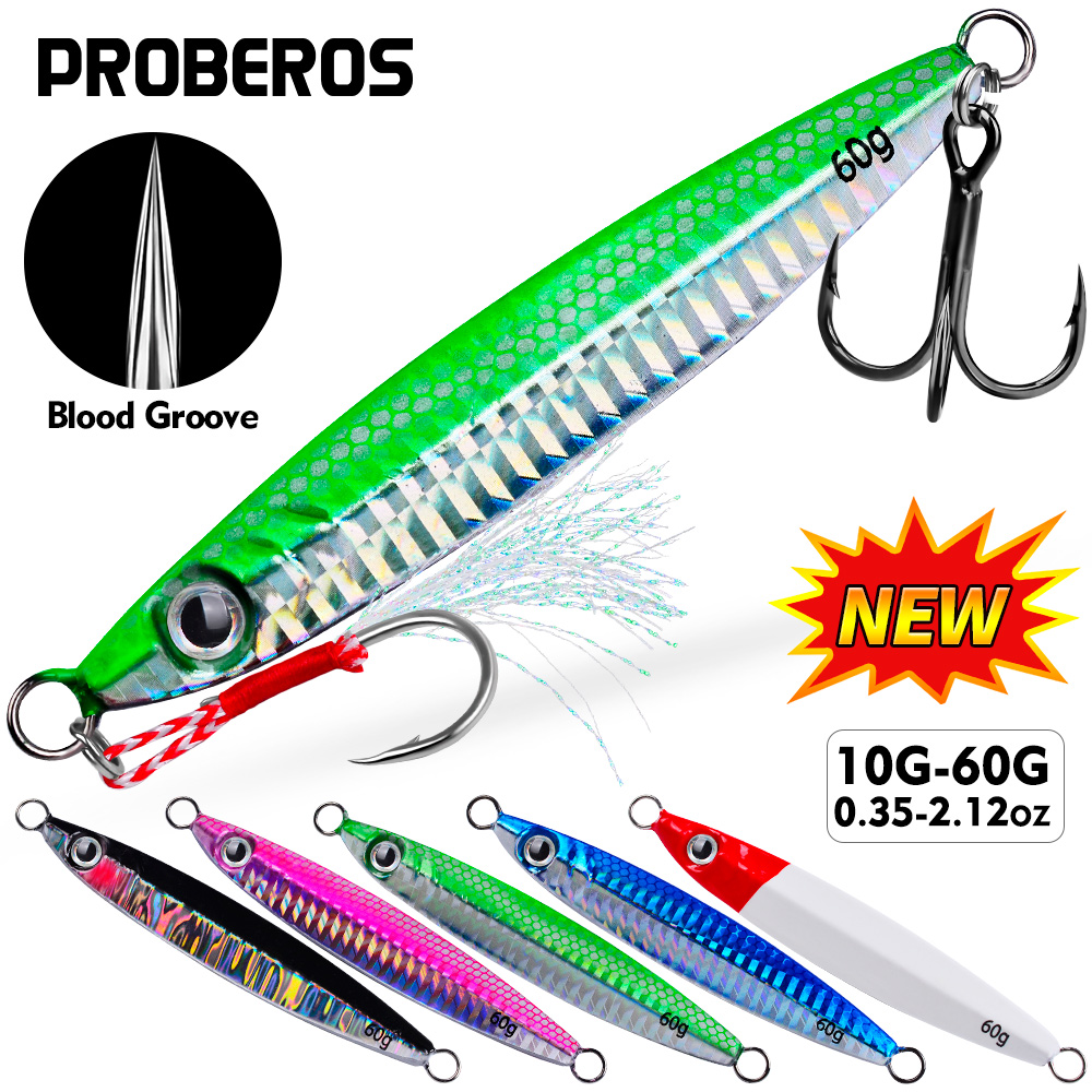Proberos 1pc Metal Cast Jig Sp - Fishing Lure Spoon avis et prix