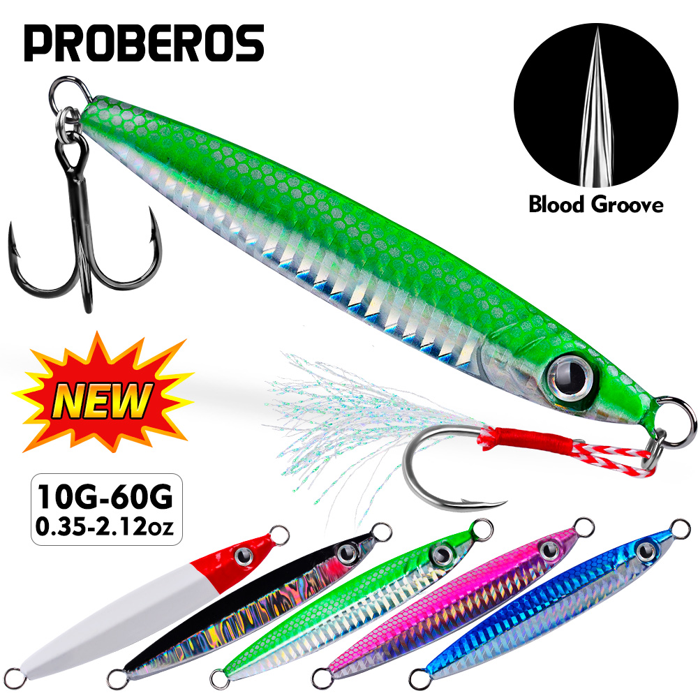 Proberos 1pc Metal Cast Jig Sp - Fishing Lure Spoon avis et prix
