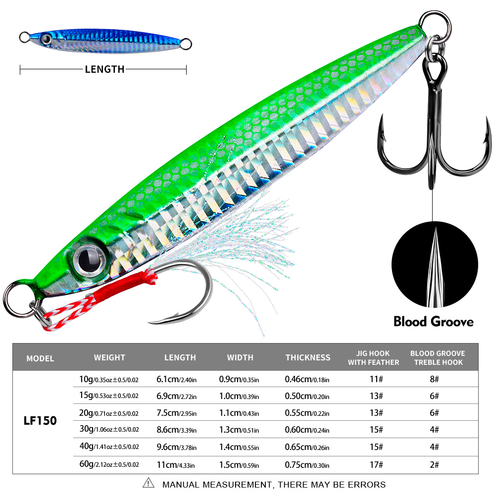 Proberos 1pc Metal Cast Jig Sp - Fishing Lure Spoon avis et prix